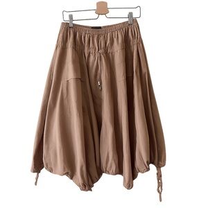 Donna Karan Tan Elastic Waist Skirt size medium